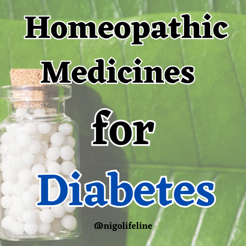 Homeopathic medicine for diabetes